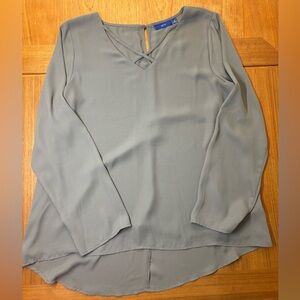 Apt.9 Gray Women's Long Sleeve Top